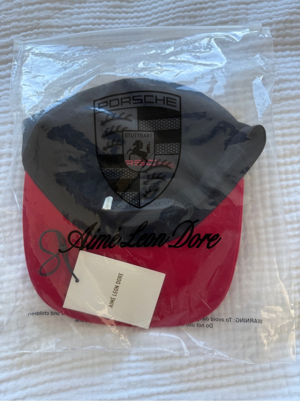 Aime Leon Dore Black Cap with Porsche Logo - Picture 6 of 6